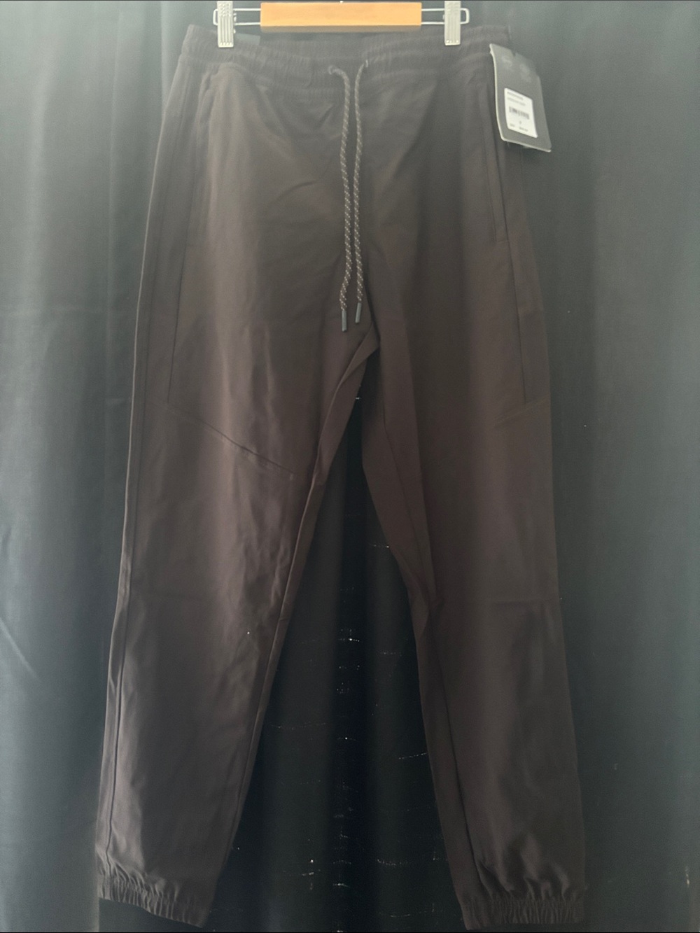Women’s Dark Brown Drawstring Jogger Pants